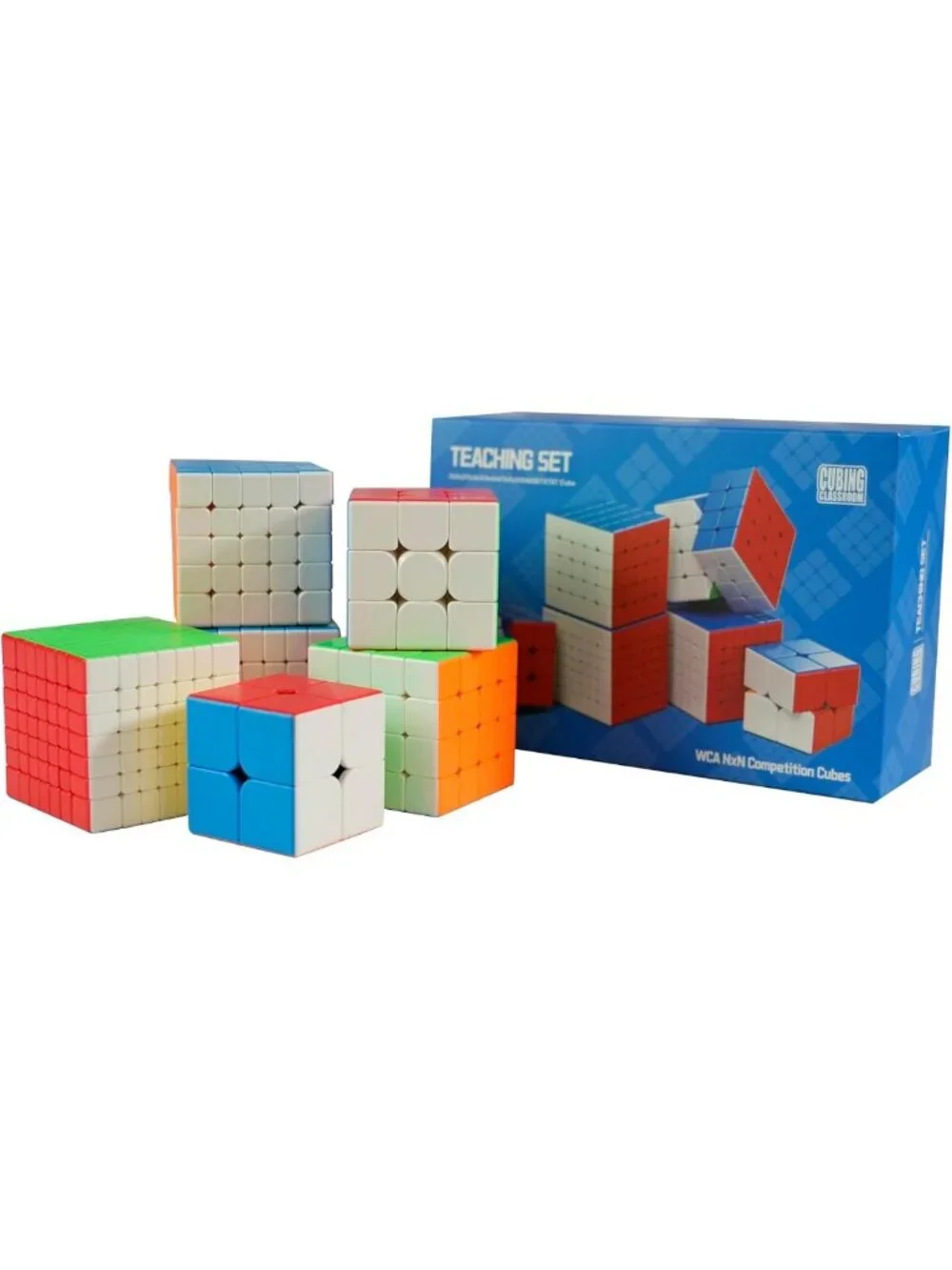 Magic Speed Cube Set 2x2 to 7x7 - Stickerless Puzzle Gift Box for Kids & Adults